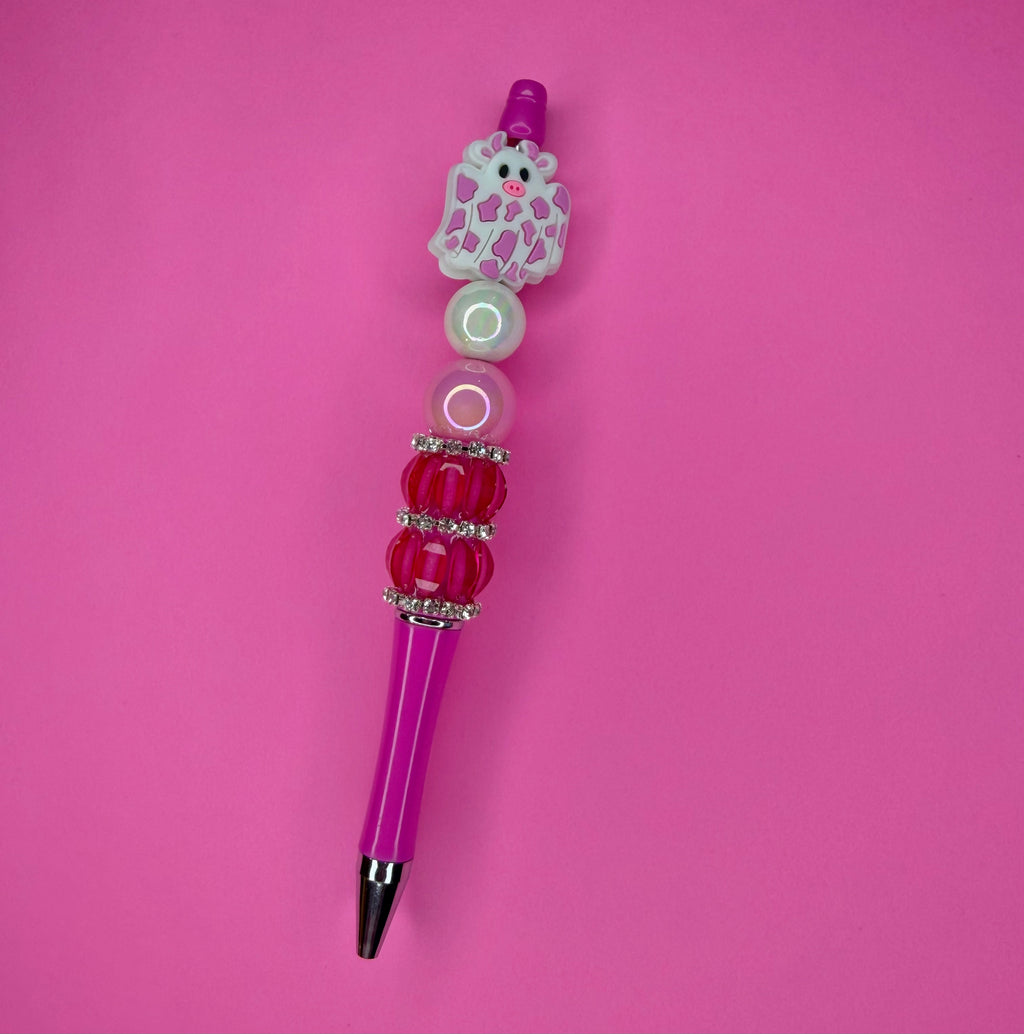 Ghost Cow Pink Pen