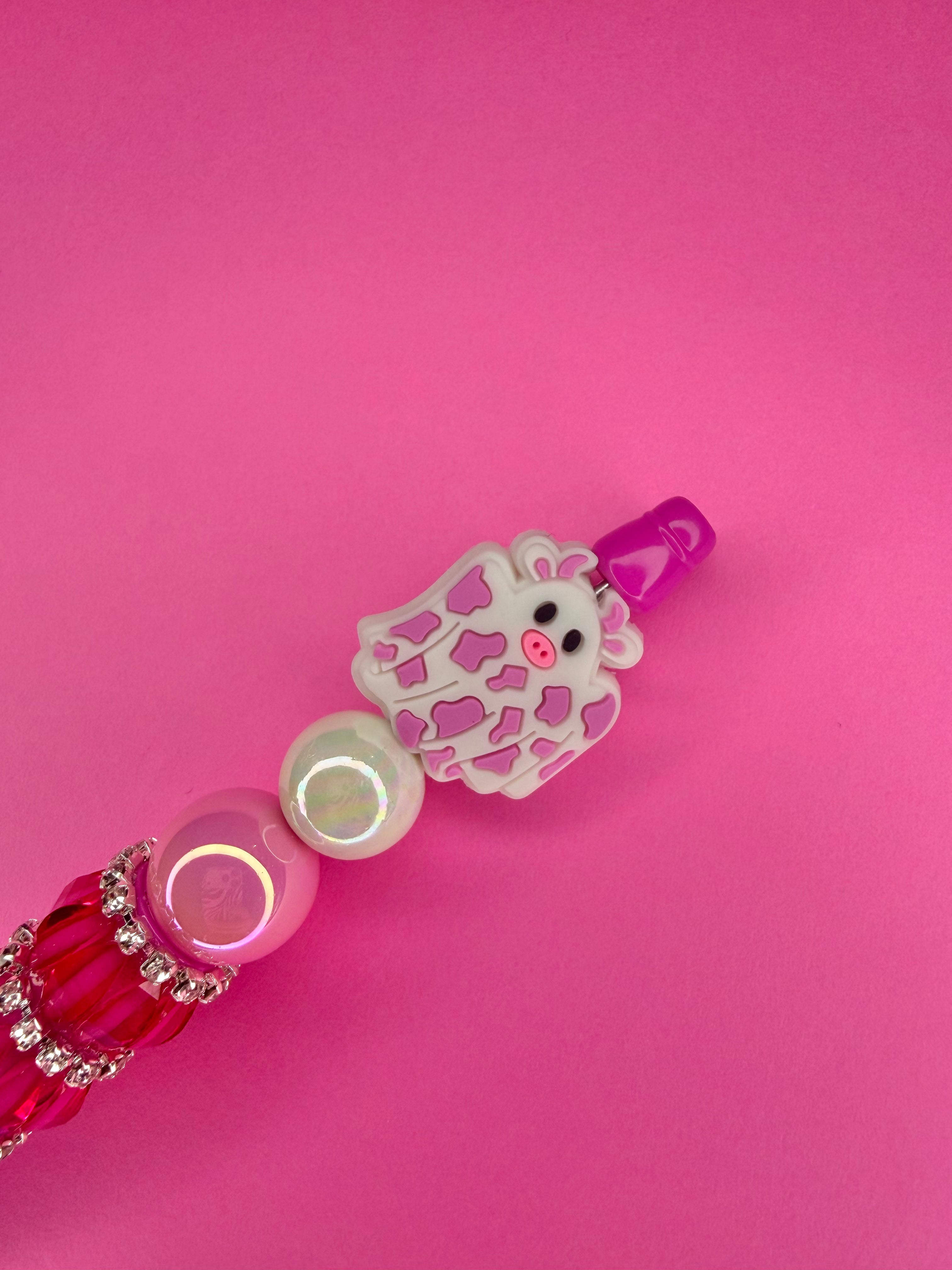 Ghost Cow Pink Pen